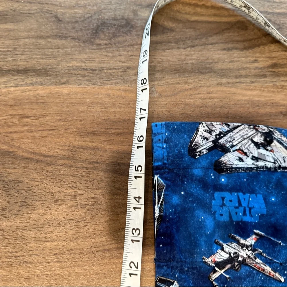 Star Wars design Blue Curtain valances (2) Like new.